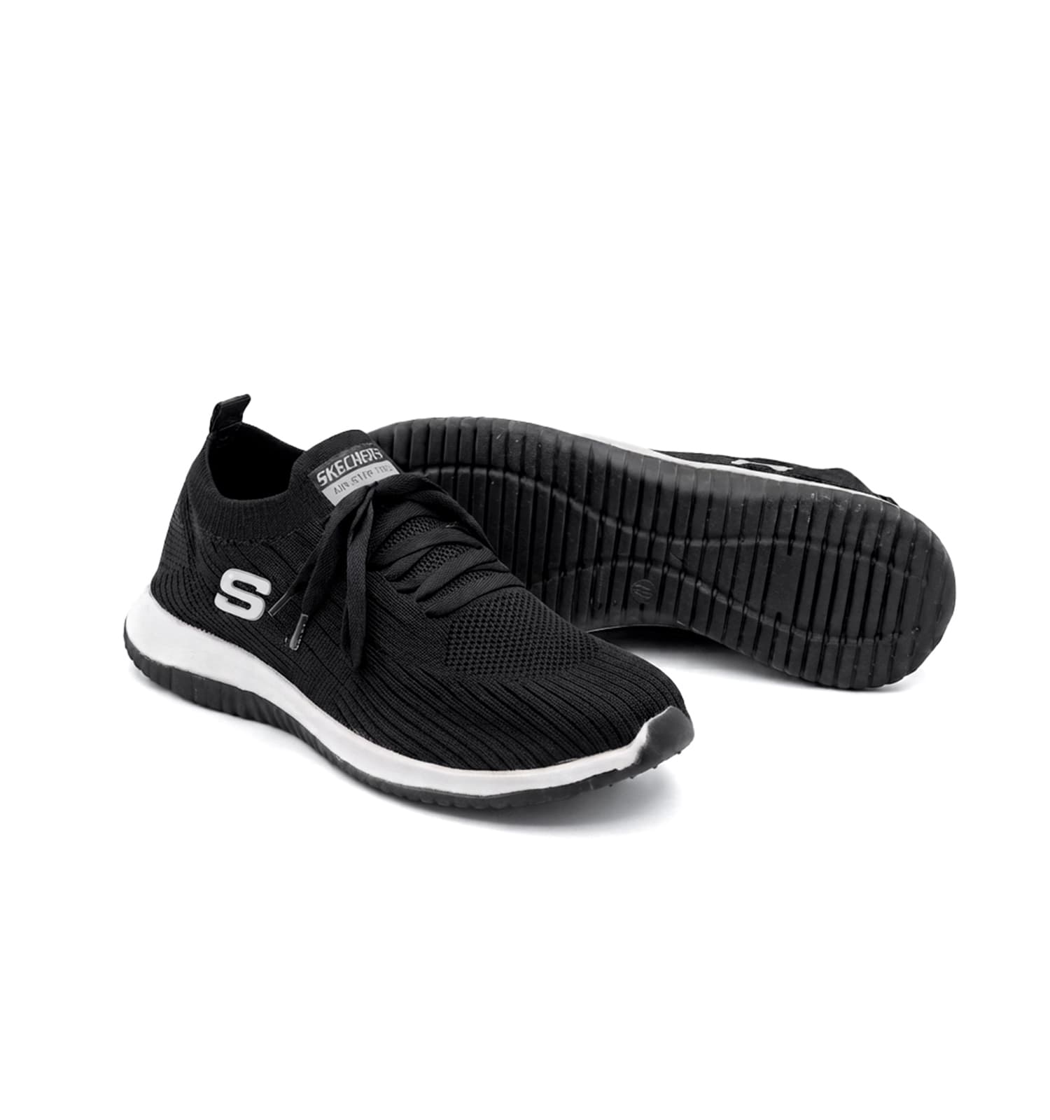 کفش مردانه روزمره بافت مشکی Skechers کد 50709 — تصویر ۲