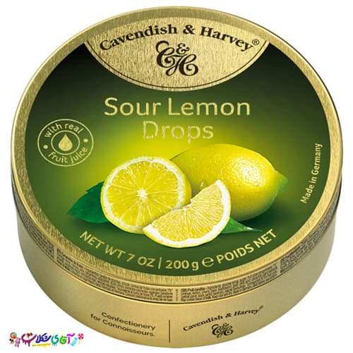 آبنبات کاوندیش لیمو ترش قوطی Cavendish