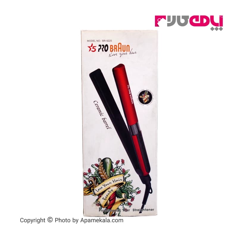 اتو و حالت دهنده مو پروبراون braun pro مدل br-9225 — تصویر ۲