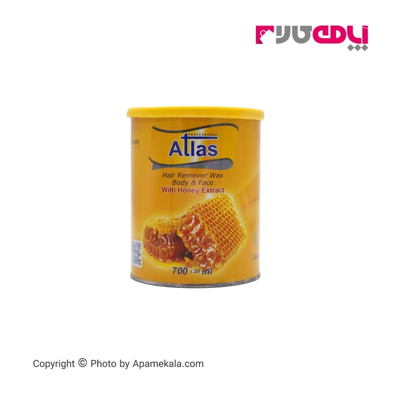 وکس مو بر اطلس atlas حاوی عصاره عسل حجم 700 میلی لیتر