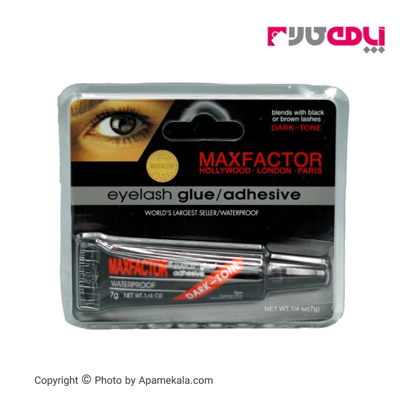چسب مژه مصنوعی مکس فکتور maxfactor مدل dark tone وزن 7 گرم — تصویر ۲