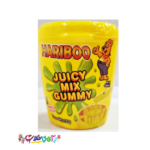 پاستیل با مایع ترش انبه قوطی هاریبو Hariboo