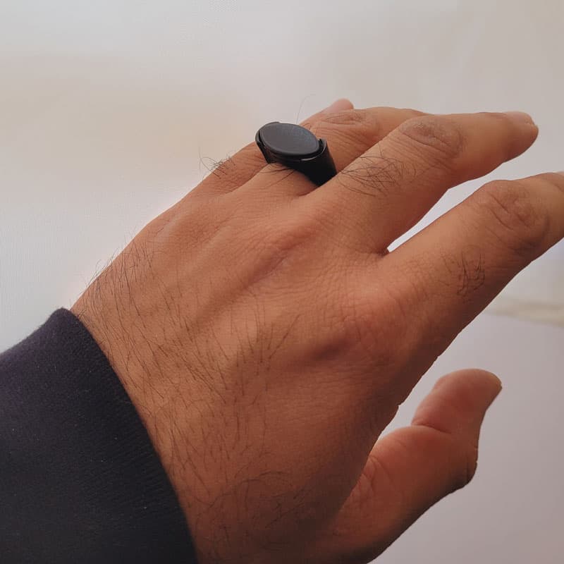 انگشتر استیل مردانه مشکی — تصویر ۴