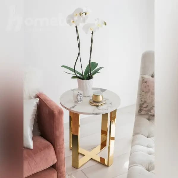 میز عسلی پایه استیل طرح آلیسون