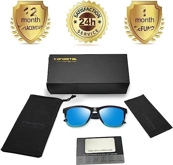 عینک آفتابی پلاریزه زنانه و مردانه KANASTAL Polarized Sunglasses for Men Women — تصویر ۲