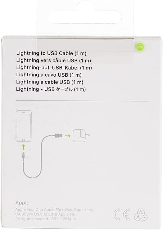 کابل تبدیل USB به لایتنینگ اپل طول 1 متر Apple Lightning to USB Cable (1m) — تصویر ۴