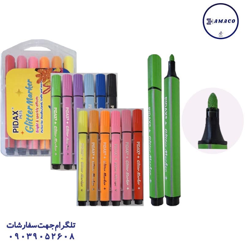 پیداکس – ماژیک اکرولیک 12 رنگ اکلیلی کد 615