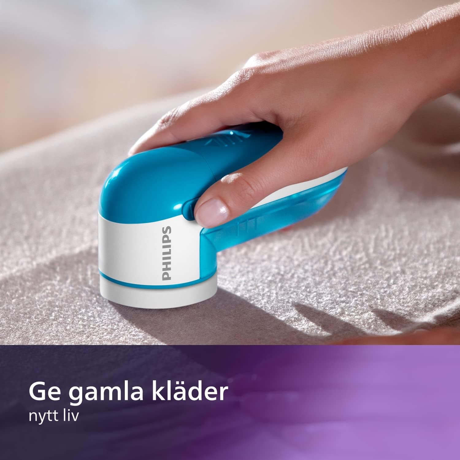پرزگیر پارچه برند فیلیپس Philips Gc026 00 Fabric Shaver, Blue — تصویر ۴