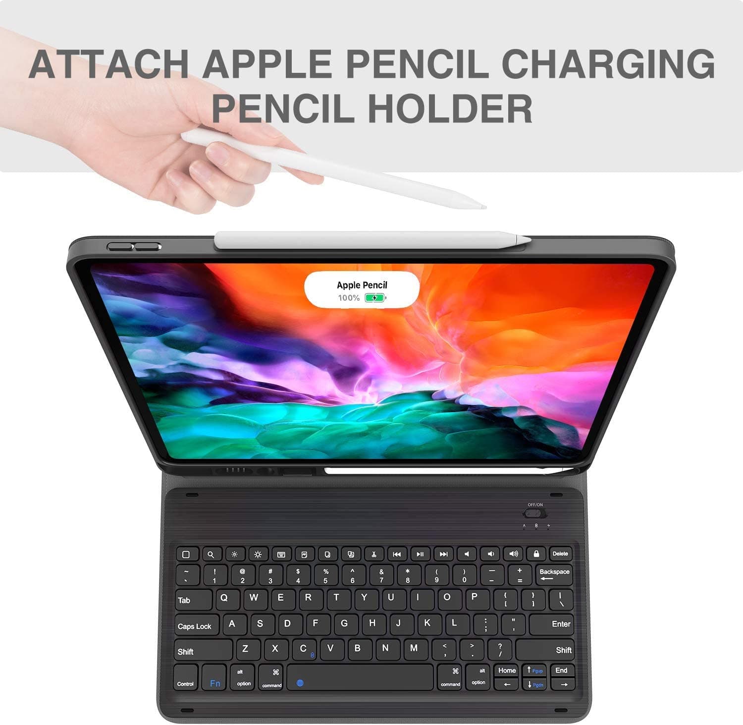 قاب کیبورد آیپد Keyboard Case for iPad Pro 12.9 2020 4th Generation — تصویر ۷