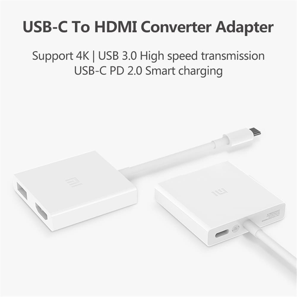 تبديل تايپ سی به اچ دی ام ای شیائومی مدل Xiaomi USB Type-C to HDMI Multifunction Adapter ZJQ01TM — تصویر ۳