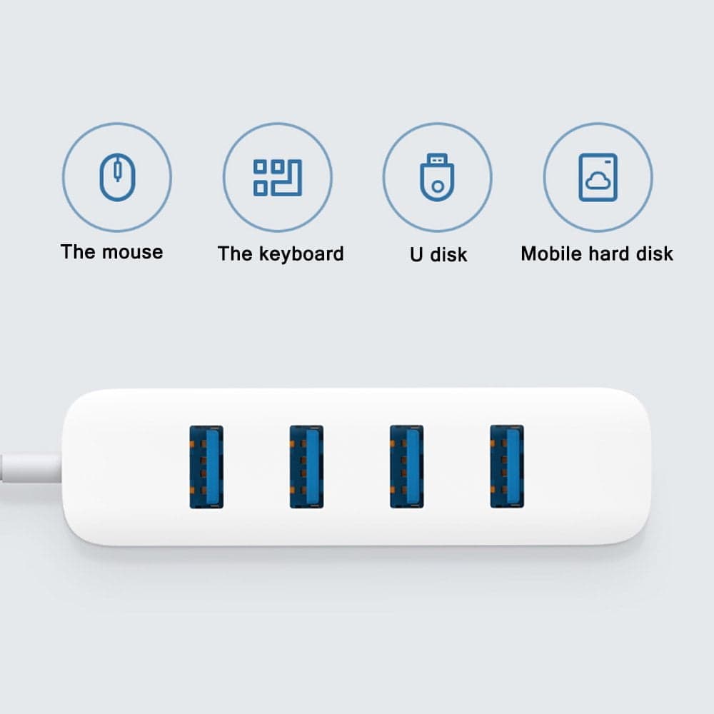 هاب 4 پورت یو اس بی شیائومی مدل Xiaomi 4 Ports USB 3 Hub XMFXQ01QM — تصویر ۶