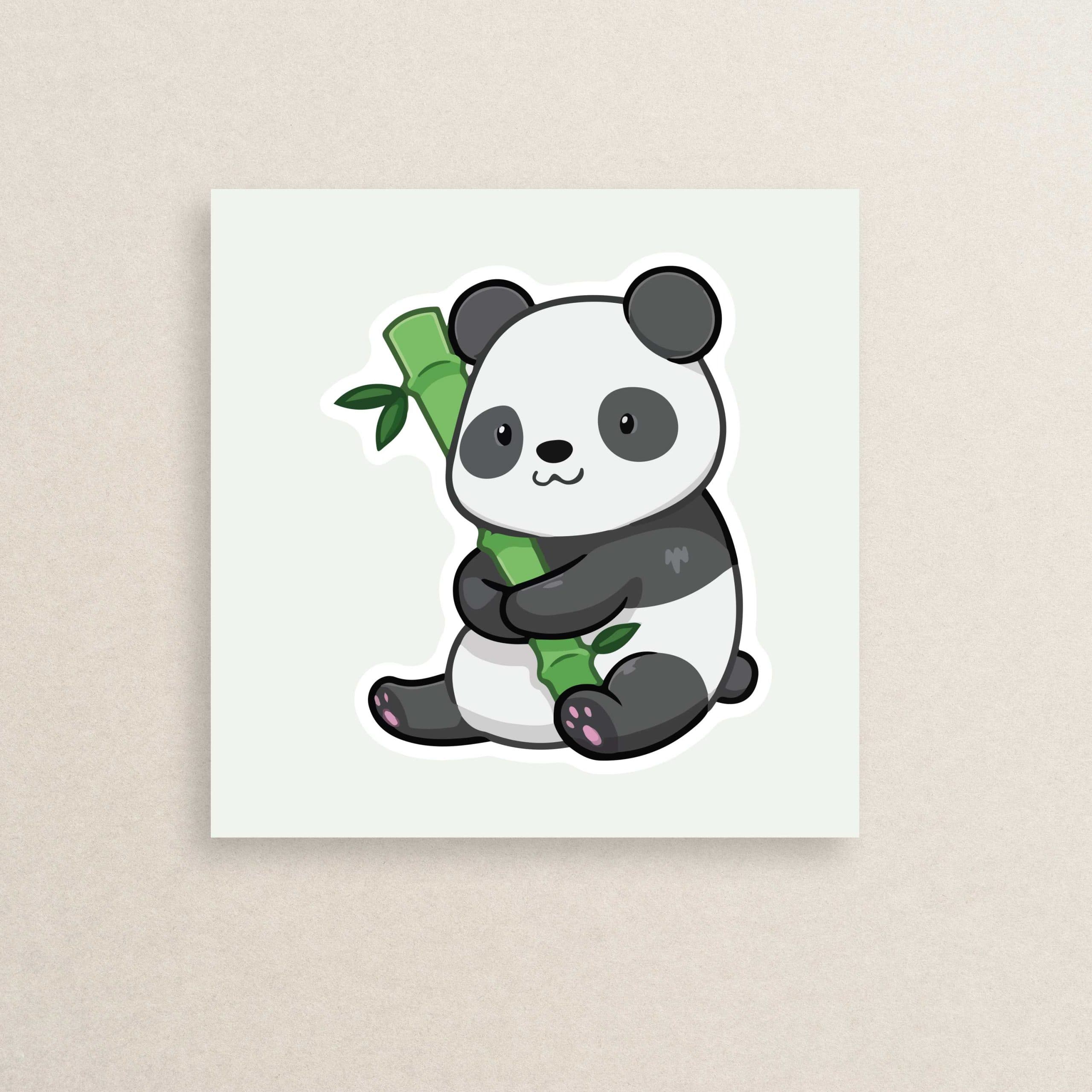 استیکر طبیعت پاندا گوگولی 14 | Cute Panda Nature sticker 14