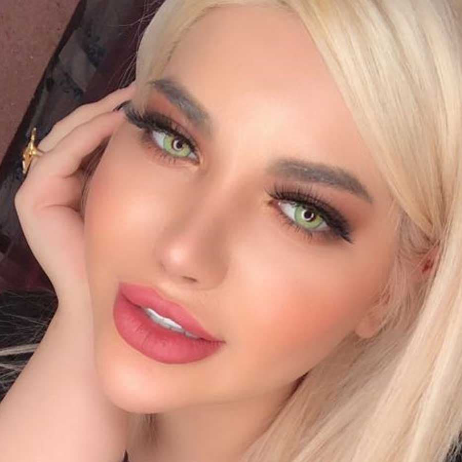 لنز رنگی ترسا بیگ پوپیل گری گرین دست ساز سالانه