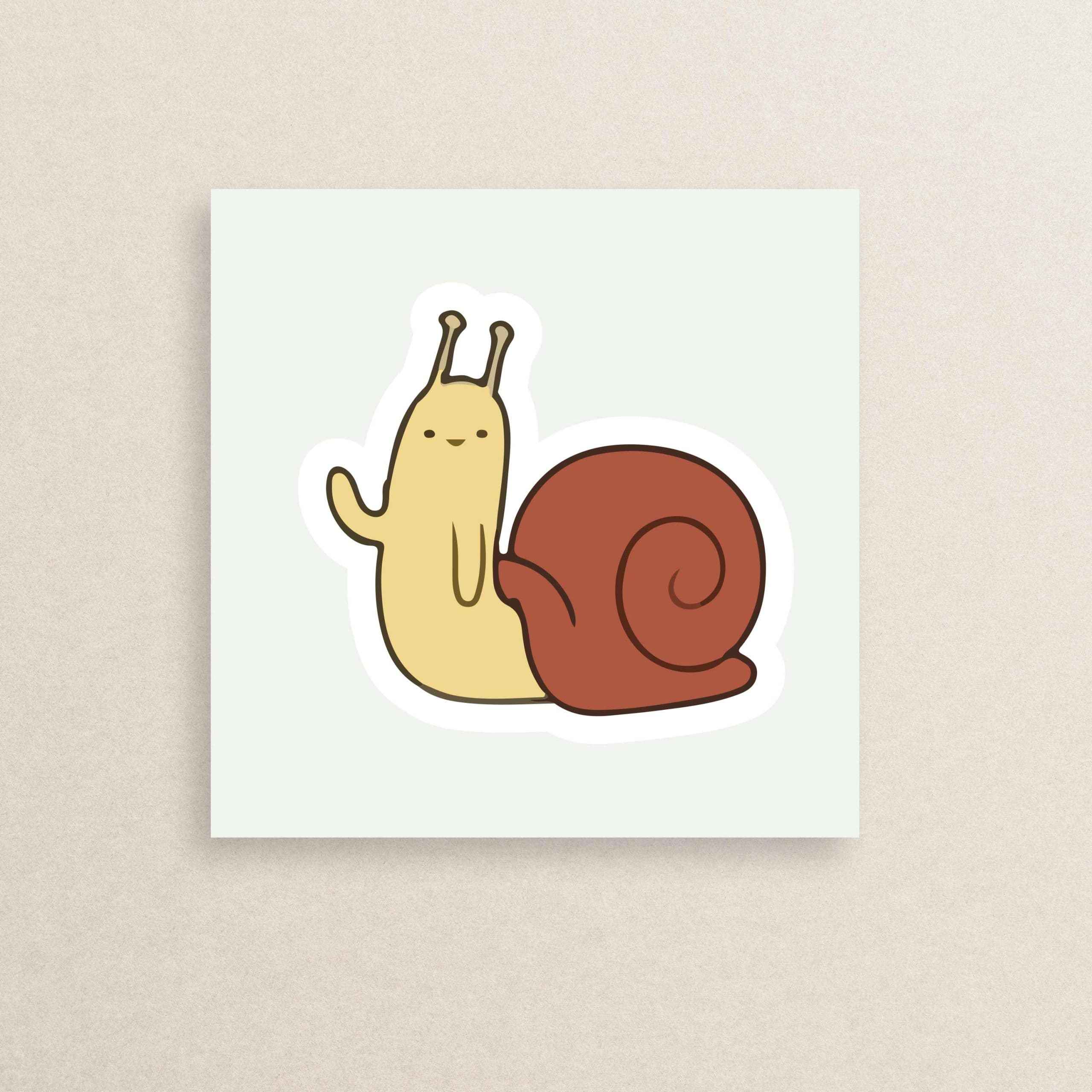 استیکر طبیعت حلزون 12 | Snail Nature sticker 12