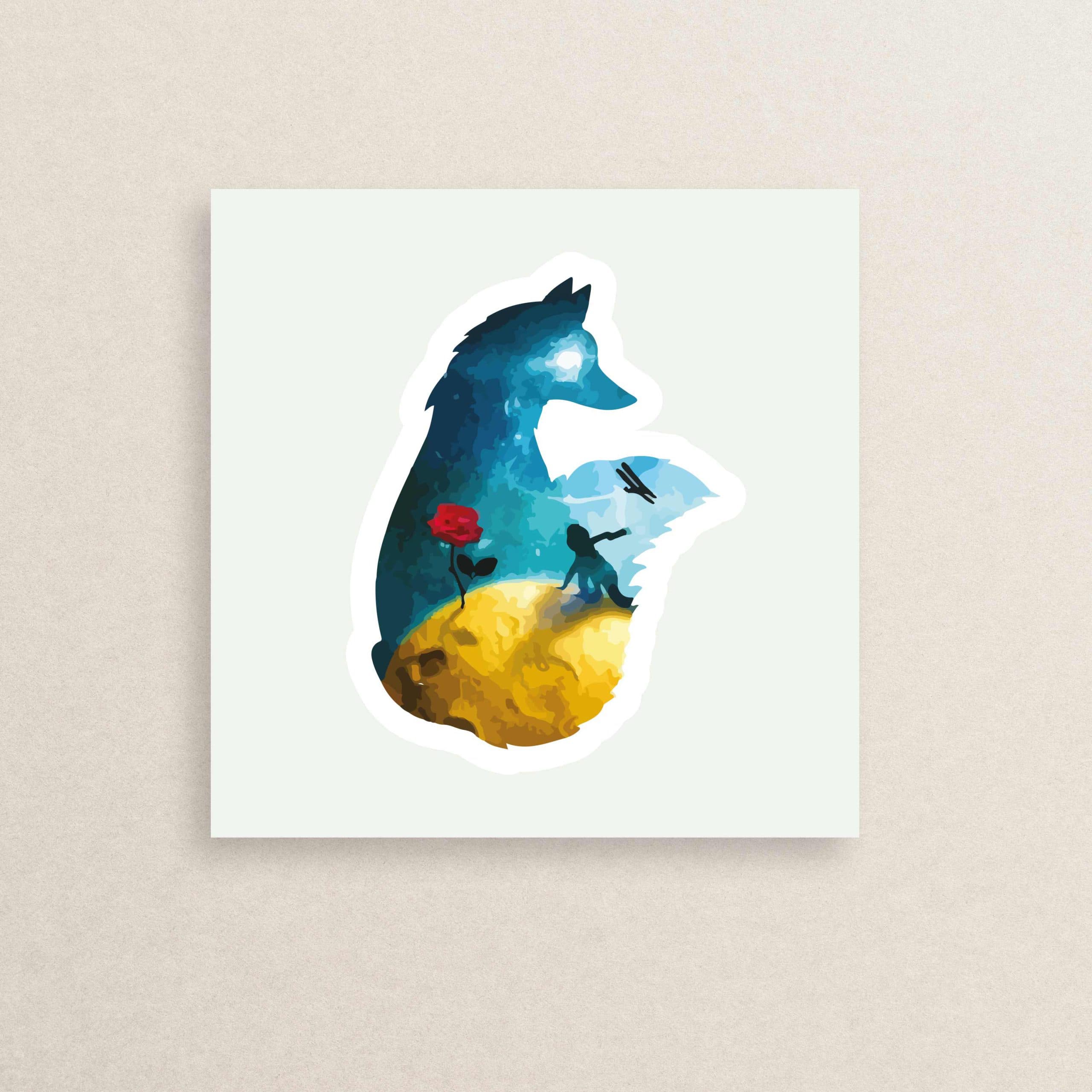 استیکر شازده کوچولو 04 | The Little Prince sticker 04
