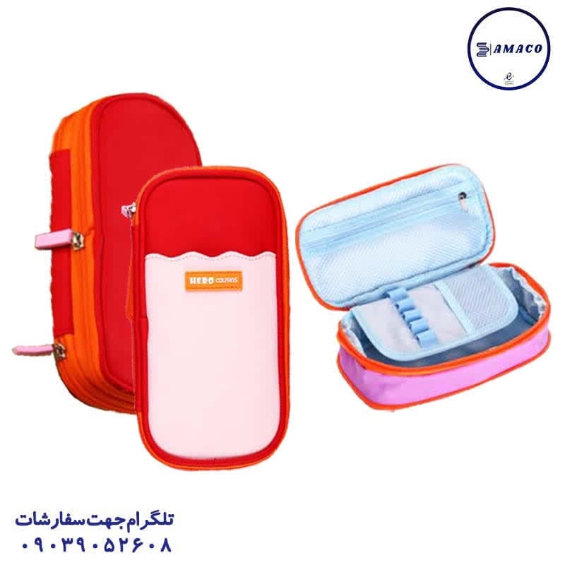 هرو – جامدادی سیلیکونی پاستلی کد 7-H — تصویر ۲