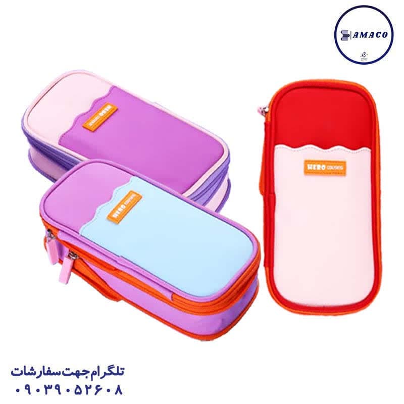 هرو – جامدادی سیلیکونی پاستلی کد 7-H