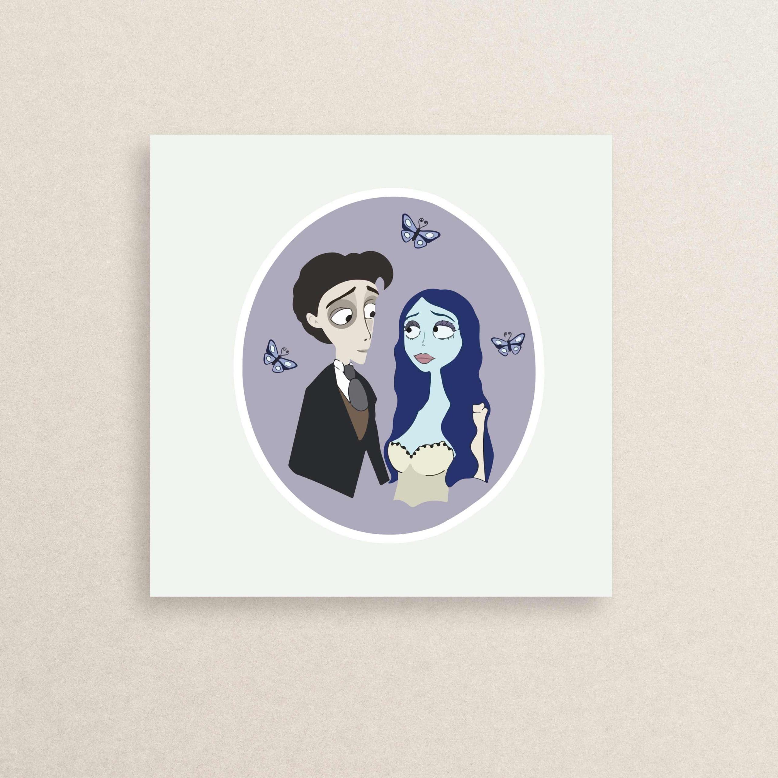 استیکر انیمیشن عروس مرده 02 | Corpse Bride sticker 02