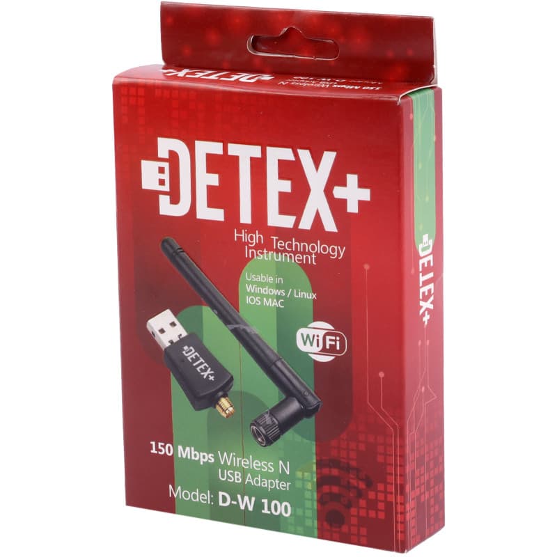 کارت شبکه بی سیم آنتن دار Detex+ D-W 100 150Mbps — تصویر ۳