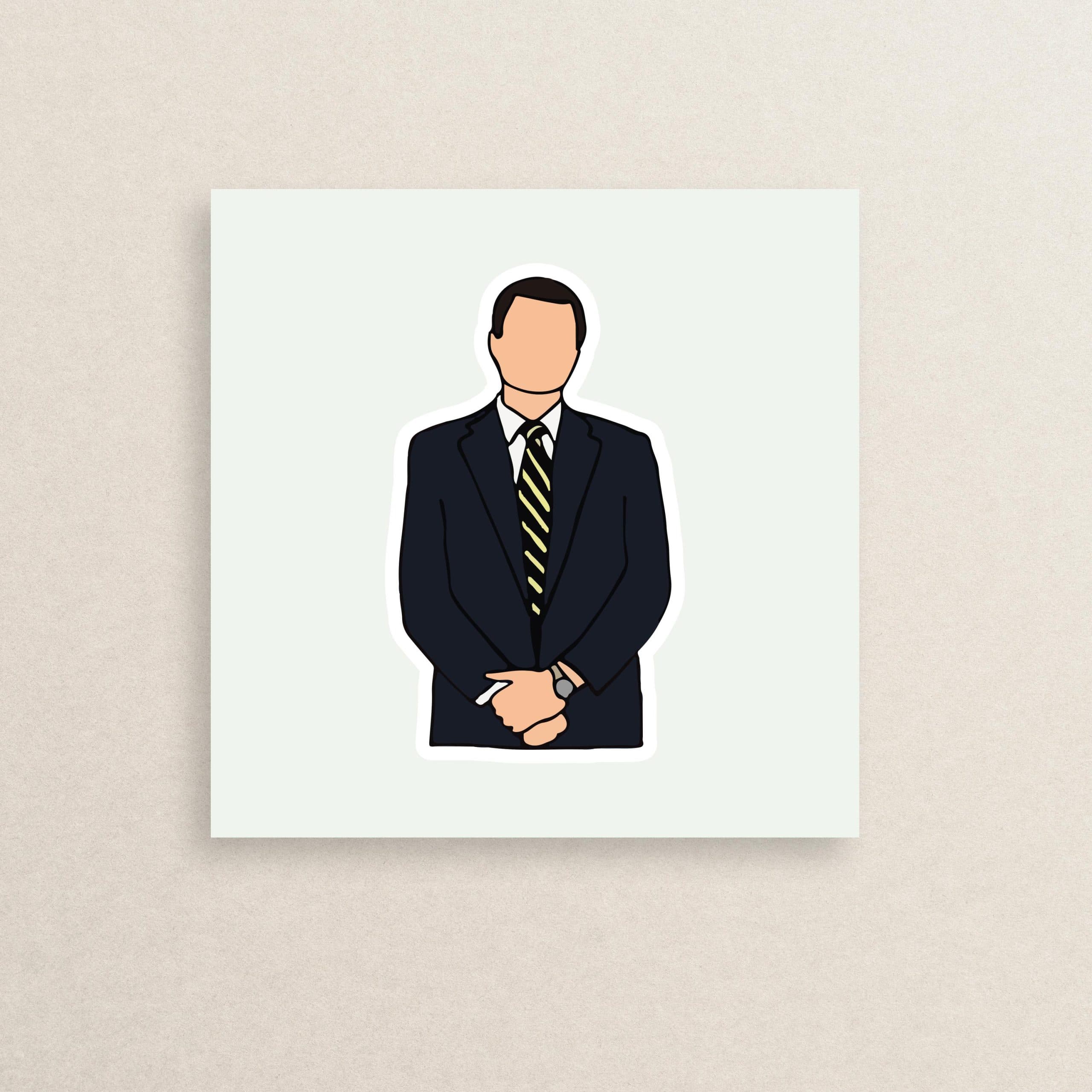 استیکر فیلم گرگ وال استریت 02 | 02 The Wolf of Wall Street sticker