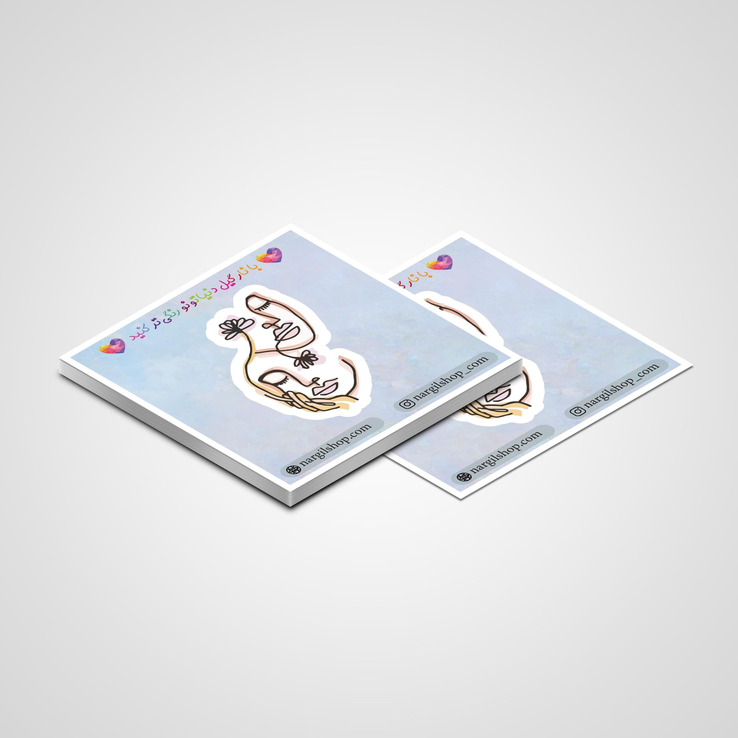 استیکر مینیمال 06 | Minimal sticker 06 — تصویر ۳
