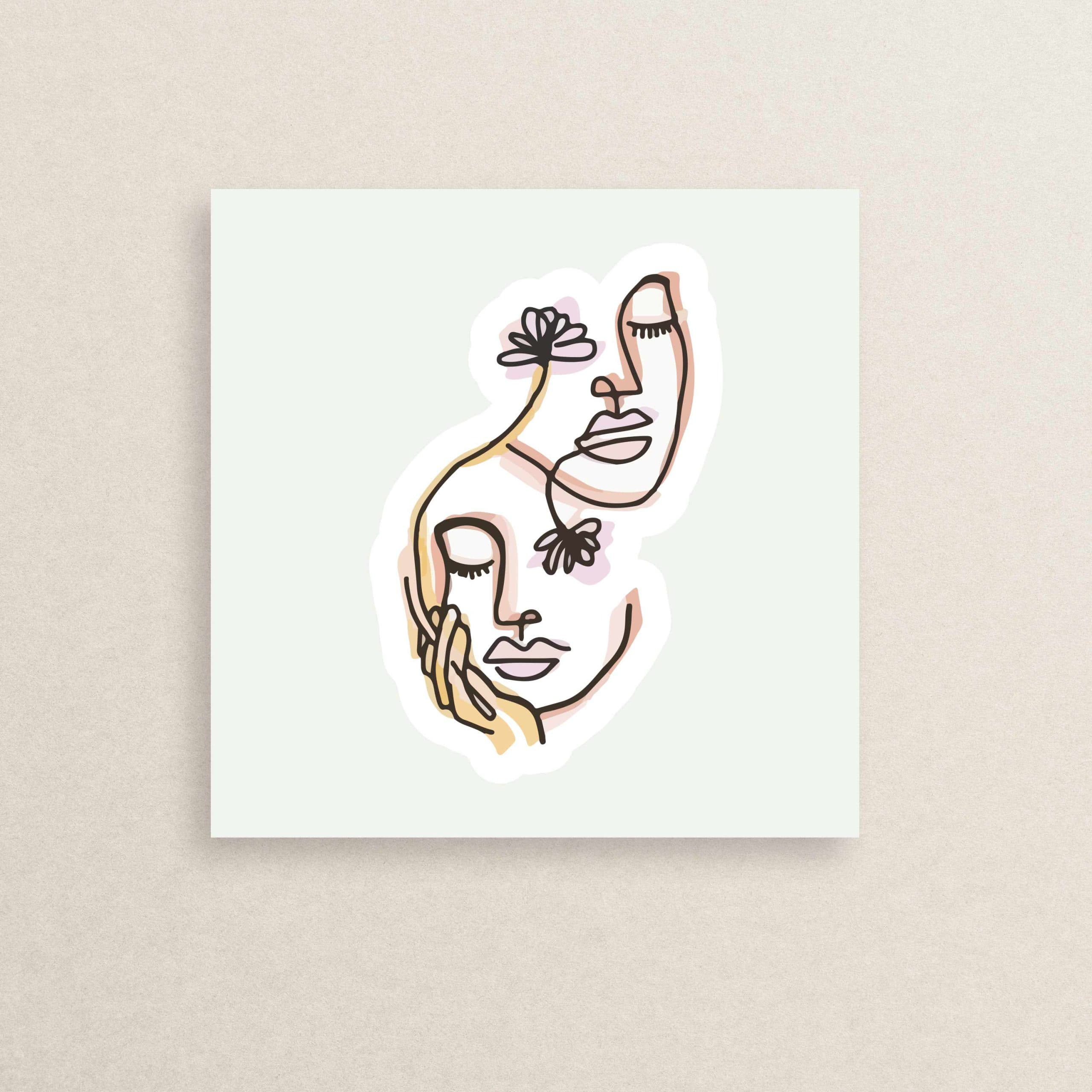 استیکر مینیمال 06 | Minimal sticker 06 — تصویر ۲