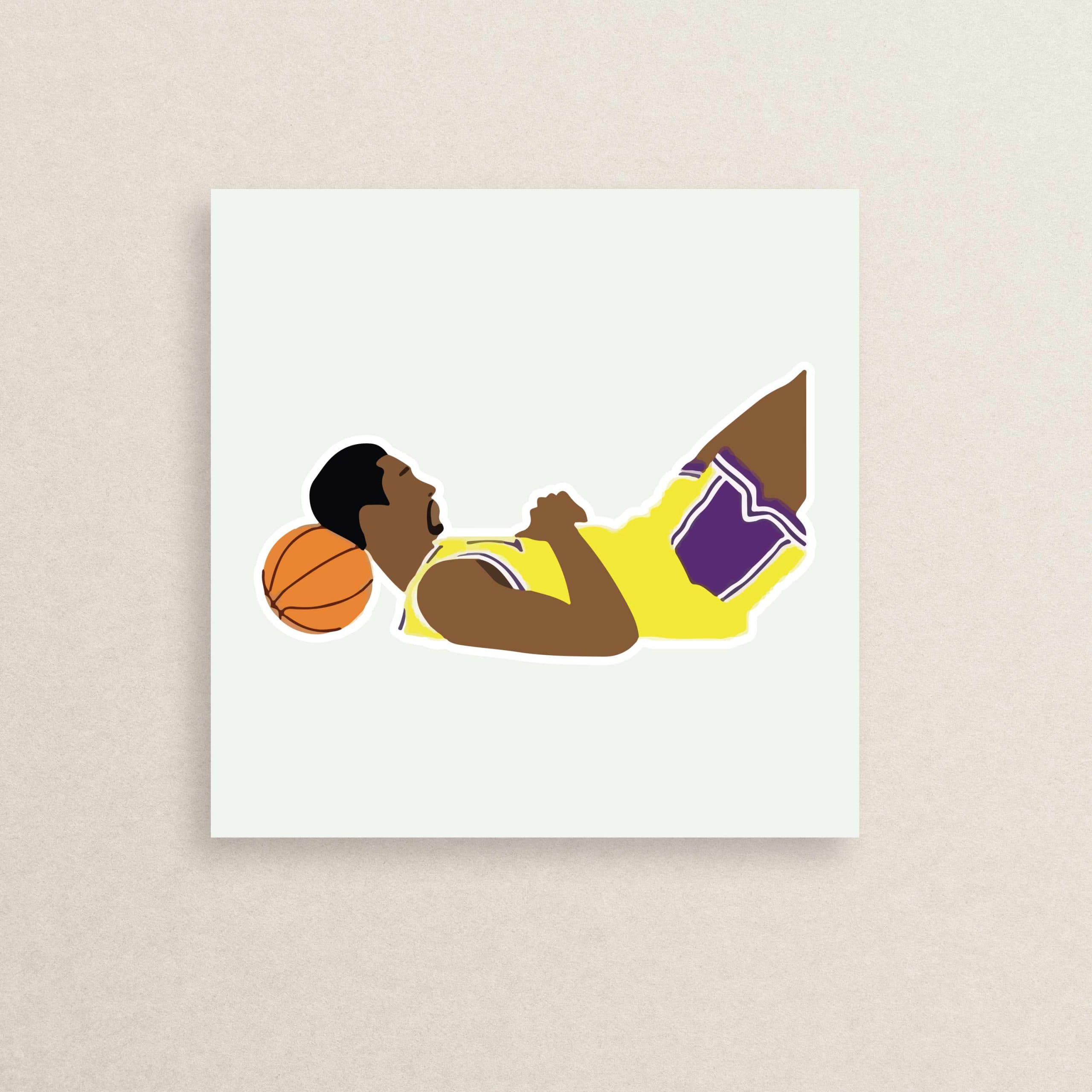 استیکر بسکتبال کوبی برایانت 08 | 08 Kobe Bryant sticker