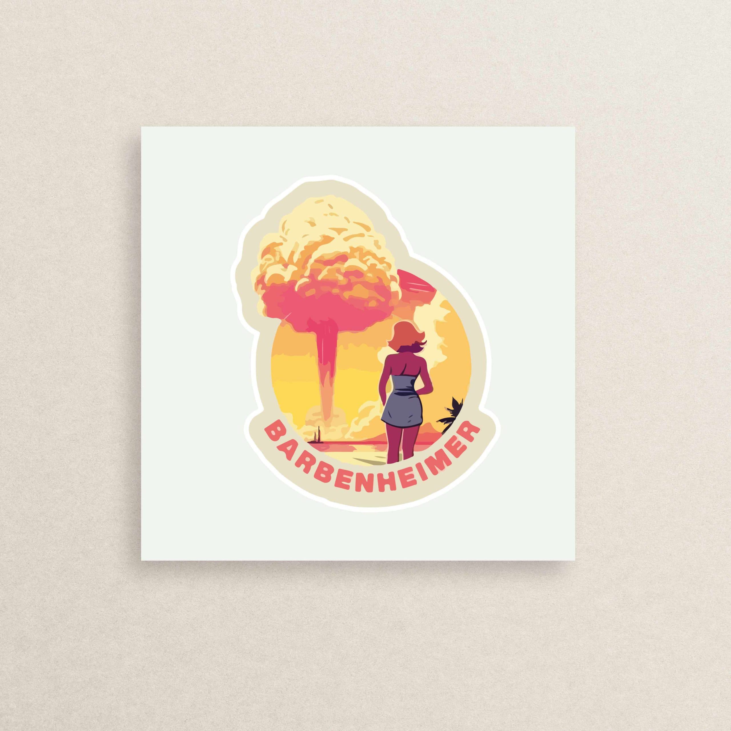 استیکر فیلم اوپنهایمر – باربی 08 | Oppenheimer – Barbie sticker 08