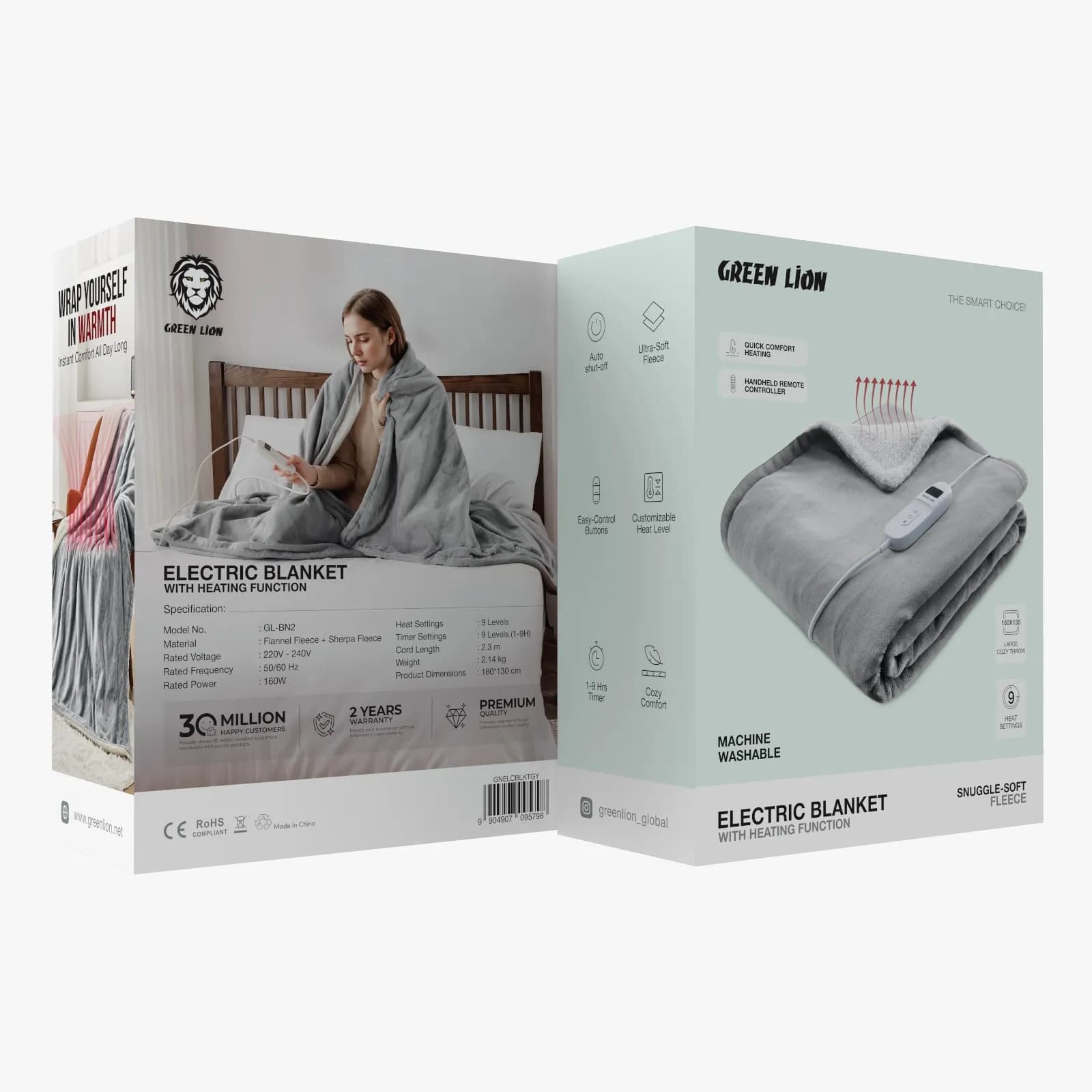 پتو برقی مدل Electric Blanket گرین لاین — تصویر ۳