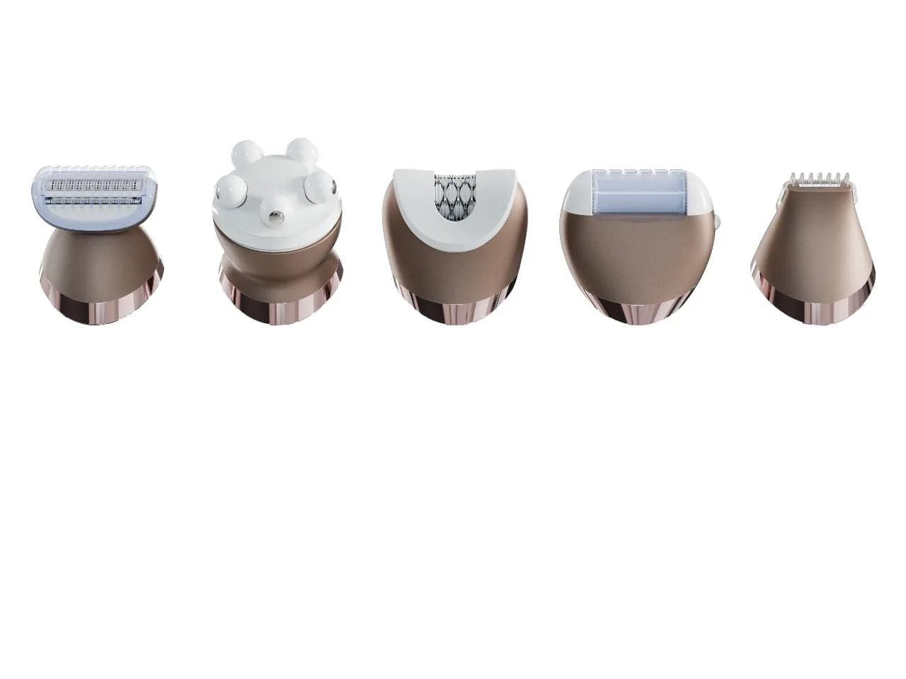 ست اپیلاتور ۵ کاره بدون سیم گرین لاین مدل 5in-1 Cordless Epilator Kit – سفید — تصویر ۳