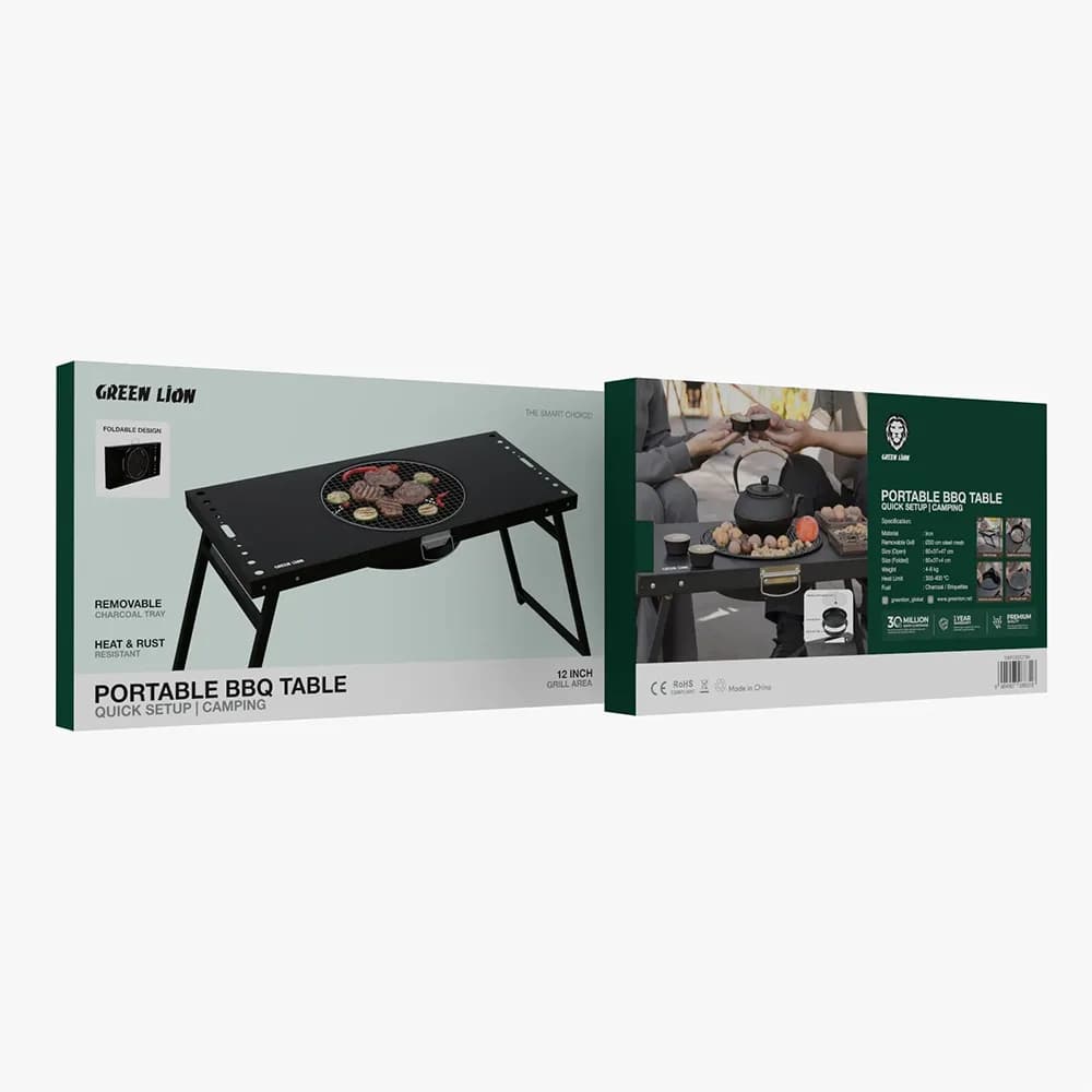 میز باربیکیو تاشو سفری گرین لاین مدل Portable BBQ Table — تصویر ۲