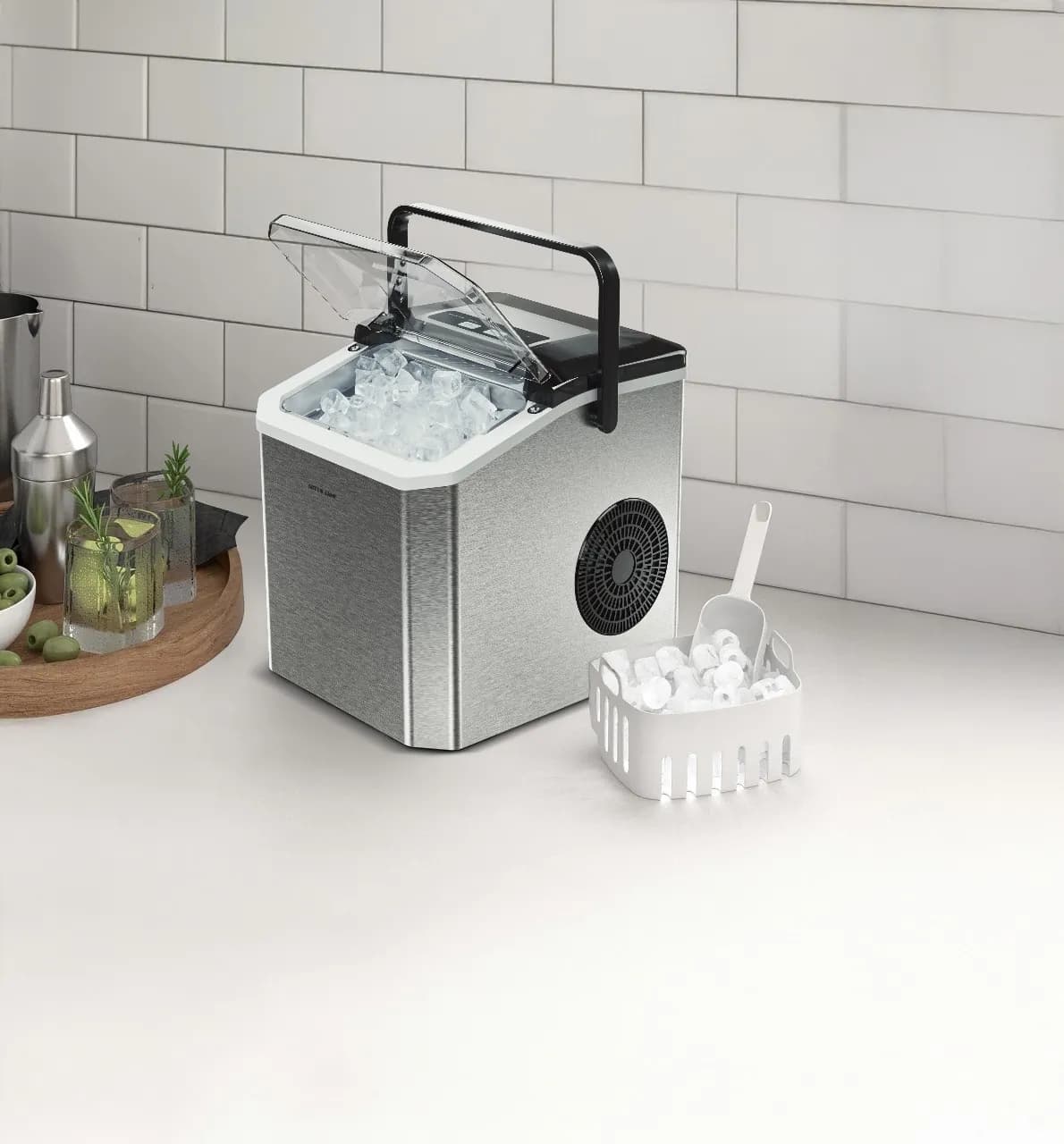 یخ‌ساز رومیزی استیل مدل Instant Ice Mate 1.5L گرین لاین — تصویر ۲