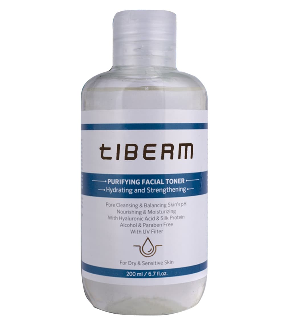 تونر پوست خشک و حساس تیبرم حجم ۲۰۰ میلی لیتر TIBERM