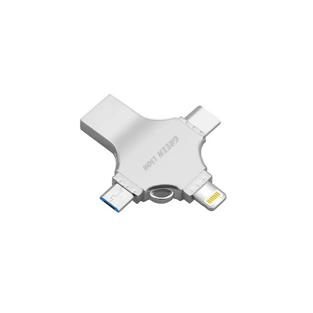 فلش مموری چهار کاره گرین لاین مدل GN4IN1USB256SL ظرفیت ۲۵۶ گیگابایت