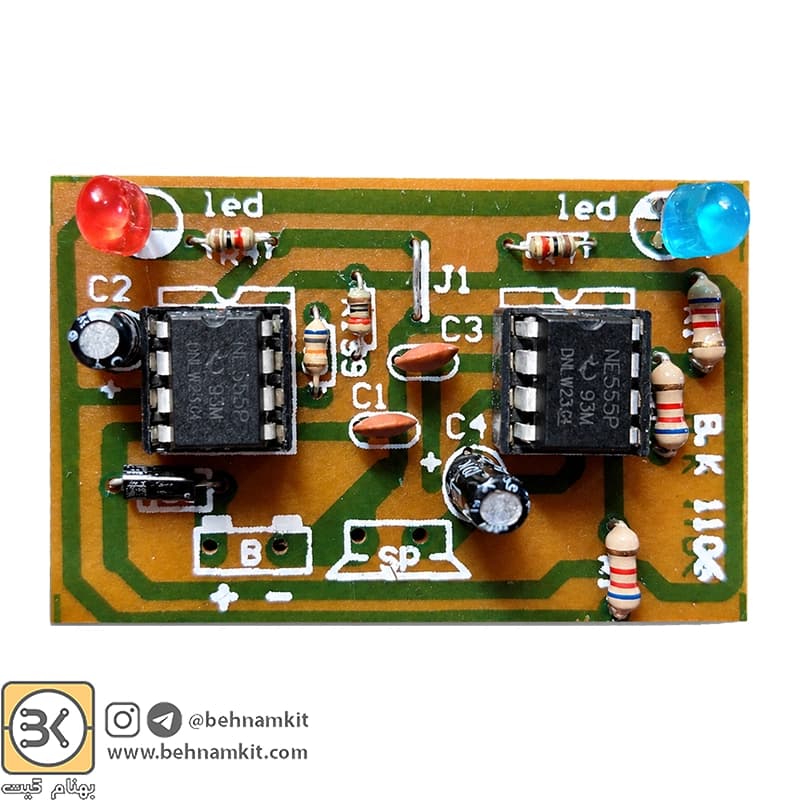 کیت آژیر و چشمک زن پلیسی، ۶ تا ۹ ولت — تصویر ۲