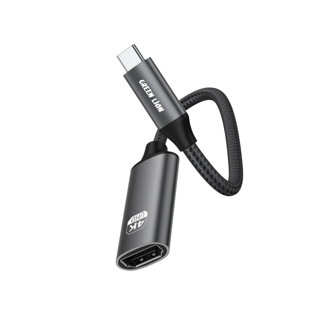 کابل تبدیل USB-C به HDMI گرین لاین مدل GN4KCTHDMI طول ۲۰ سانتی‌متر