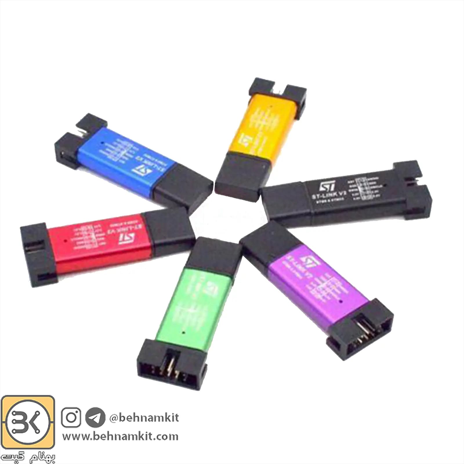 پروگرامر ST-Link V2 ویژه میکرو کنترلر های STM8 و STM32 — تصویر ۲