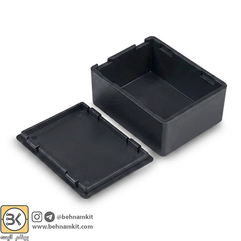 جعبه دو تكه فشاري 3.6 × 4.6 ارتفاع 2.2 مشكي كد 60012 — تصویر ۲