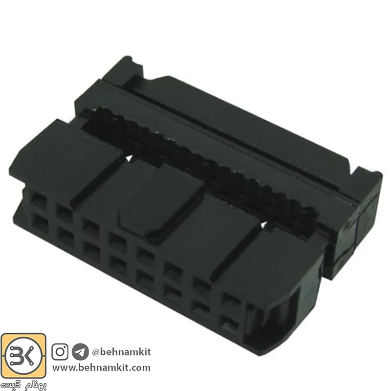 سوکت IDC Header 2 x 8 مادگی سر سیم 16 پین