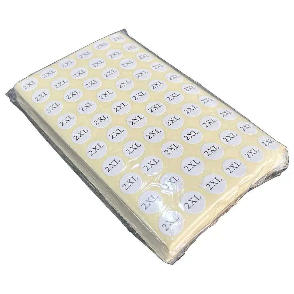 سایز برچسبی سایز دو ایکس لارج 2XL (یک بسته 100 عددی) — تصویر ۲