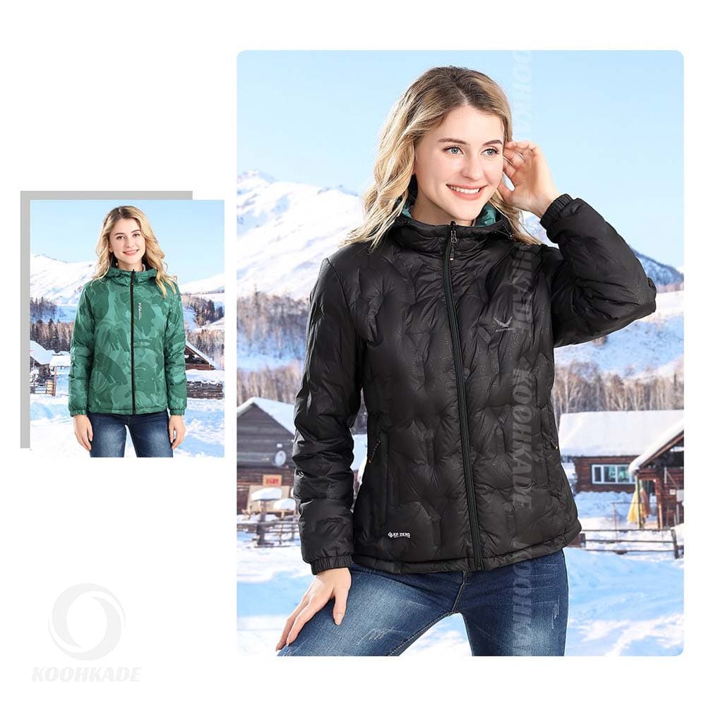 کاپشن تک پوش زنانه دورو SNOW HAWK 68598 — تصویر ۳