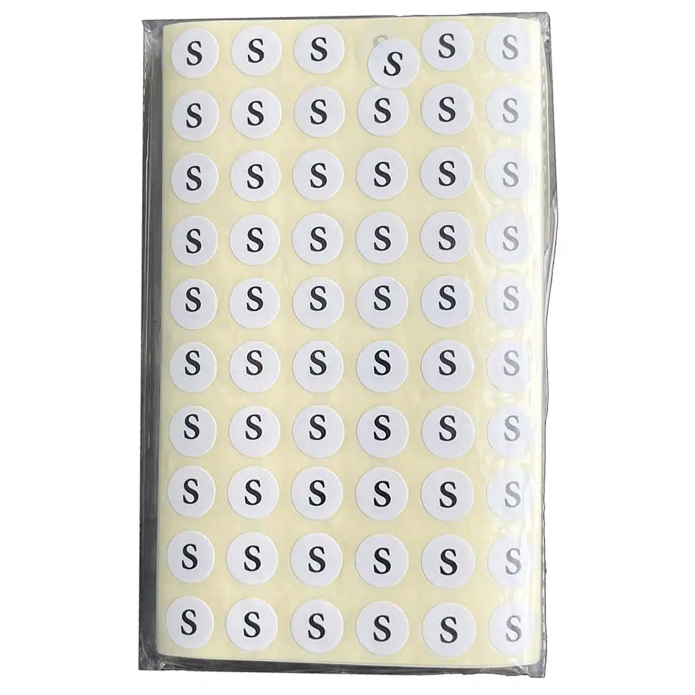 سایز برچسبی سایز اسمال S (یک بسته 100 عددی)
