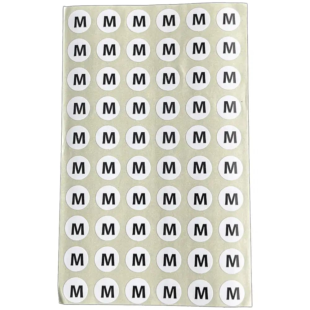 سایز برچسبی سایز مدیوم M (یک ورق)