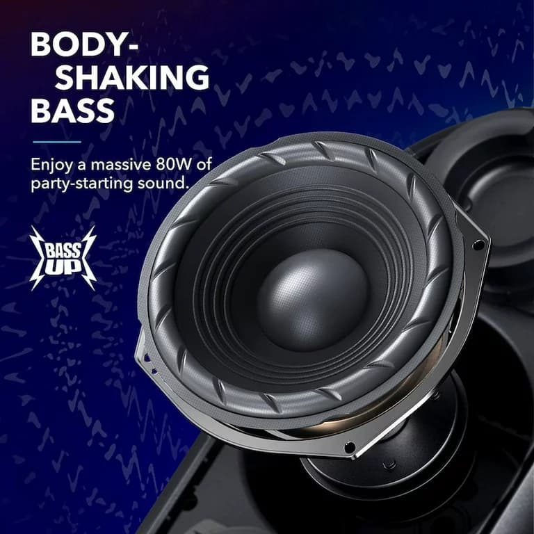 اسپیکر بلوتوثی قابل حمل انکر مدل soundcore rave party cast mini a3390 — تصویر ۷