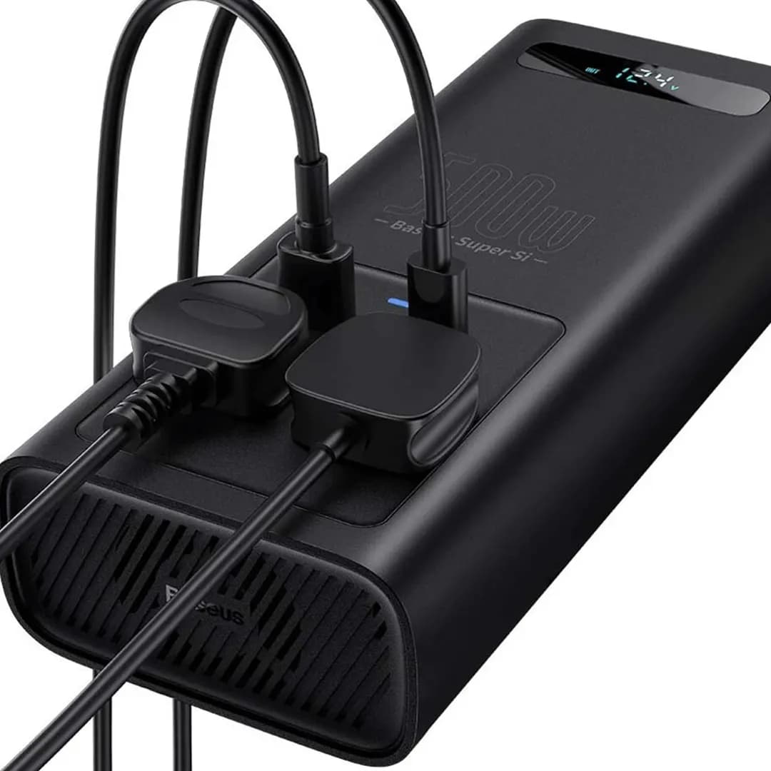 مبدل و اینورتر 500 وات باسئوس Baseus supersi power inverter — تصویر ۶