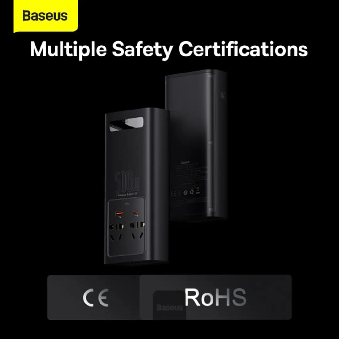 مبدل و اینورتر 500 وات باسئوس Baseus supersi power inverter — تصویر ۸