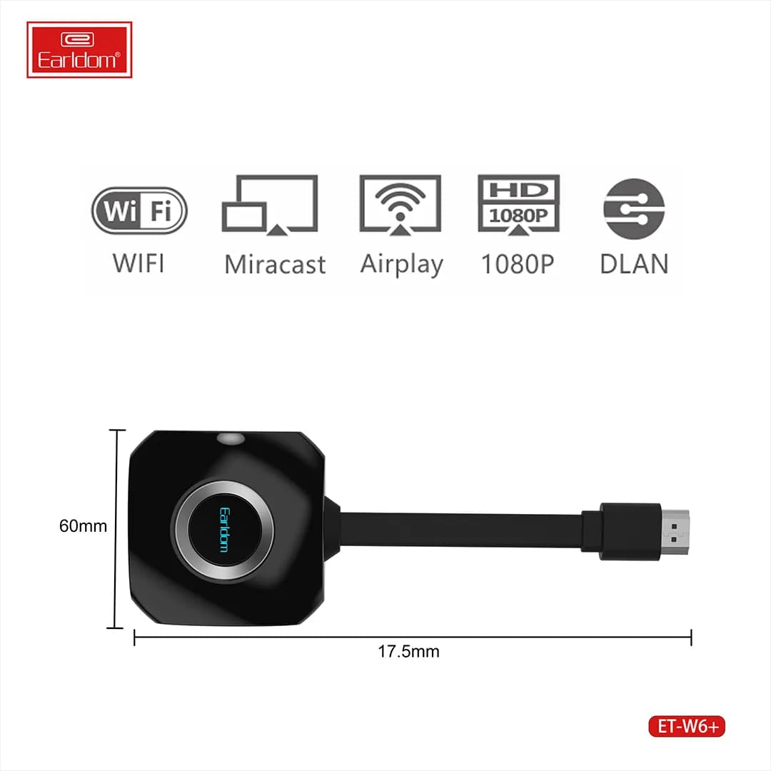دانگل بی سیم ارلدام Earldom Hdmi ET-W6 Plus — تصویر ۶