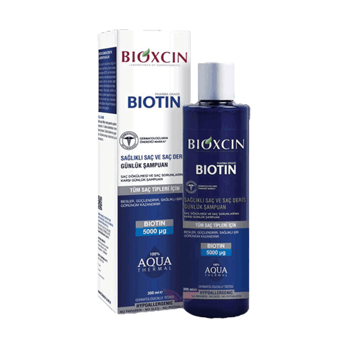 شامپو ضد ریزش مو بیوکسین مدل بیوتین حجم ۲۰۰ میل BIOXCIN