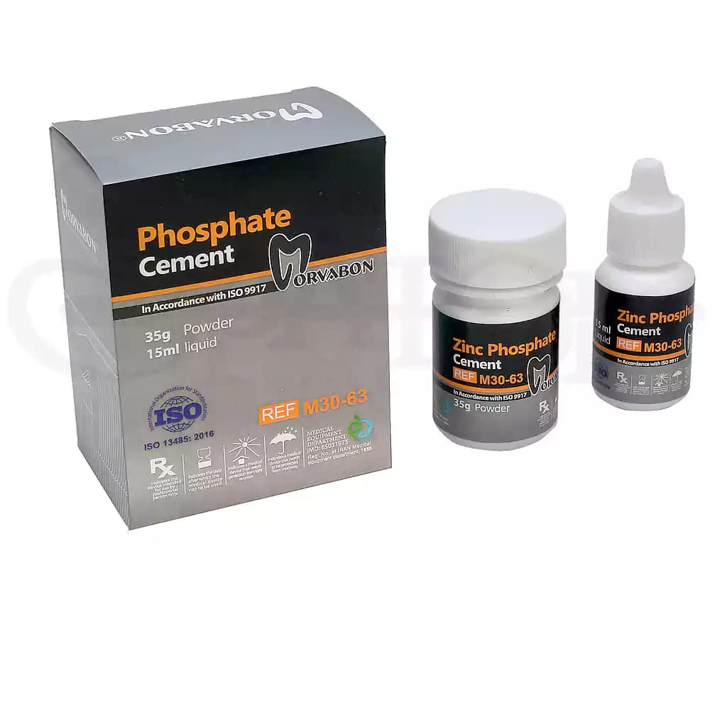 سمان زینک فسفات و پلی کربوکسیلات مروابن Zinc Phosphate Cement and carboxylate cement Morvabon