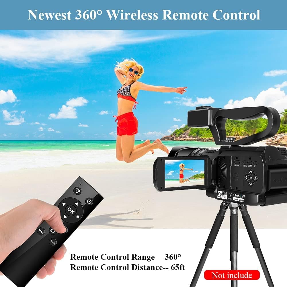 دوربین فیلم برداری مدل 4K Camcorder 48MP 60FPS 30X IR Night Vision — تصویر ۳